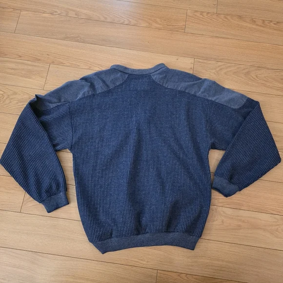 Vintage Huk-A-Poo Ribbed Knit Collared Airplane Sweater- L - Picture 8 of 12